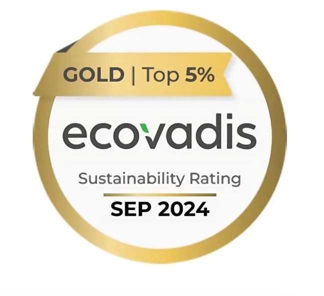 摩登4官网股份荣膺EcoVadis“金牌”评级，，，跻身全球可持续发展前列